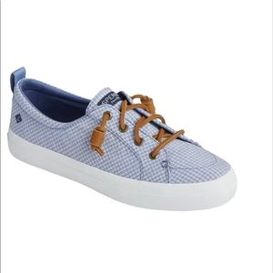 Sperry top-side crest vibe mini check print sneakers